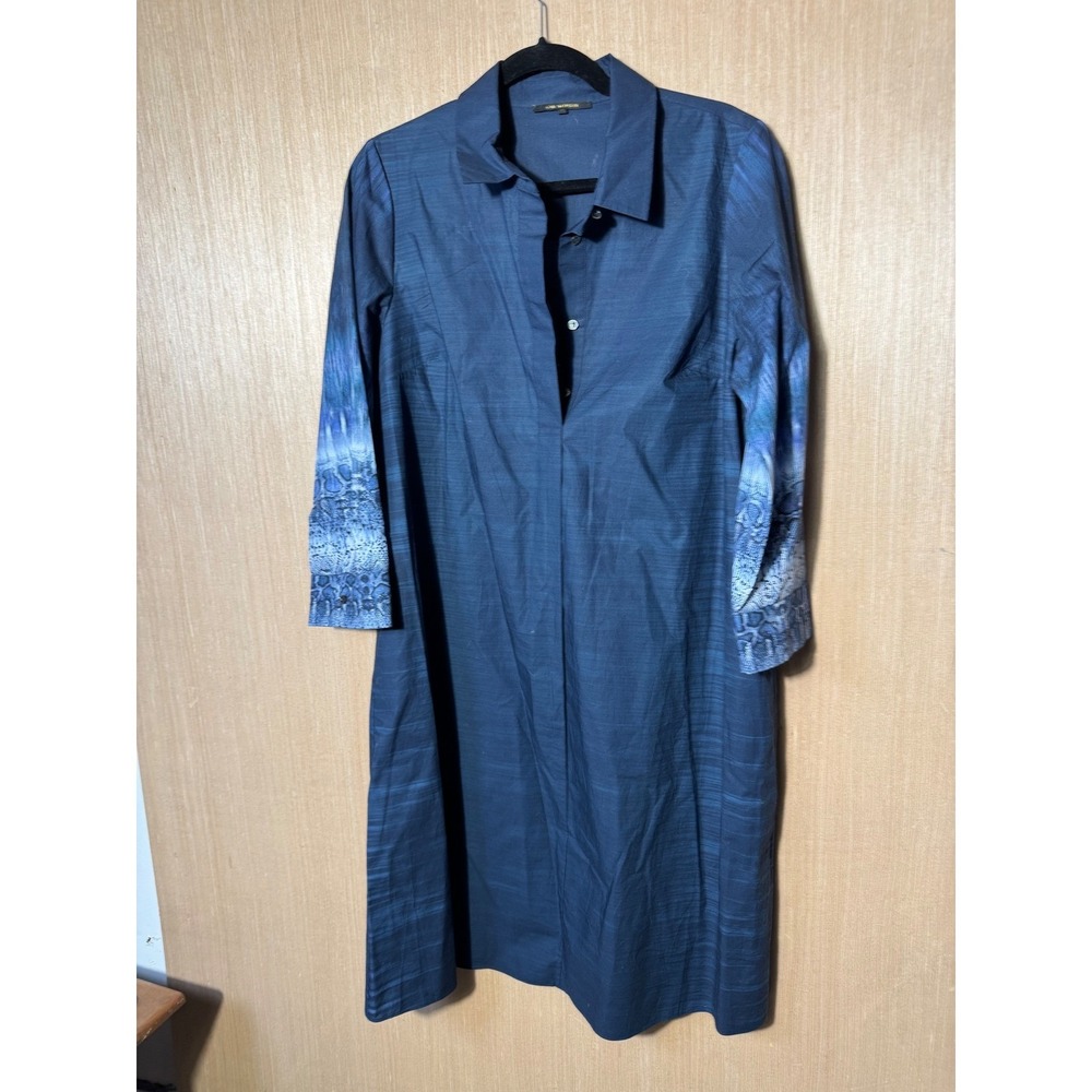 Kobi Halperin Women's Blue Snake Print Cotton Shift dress